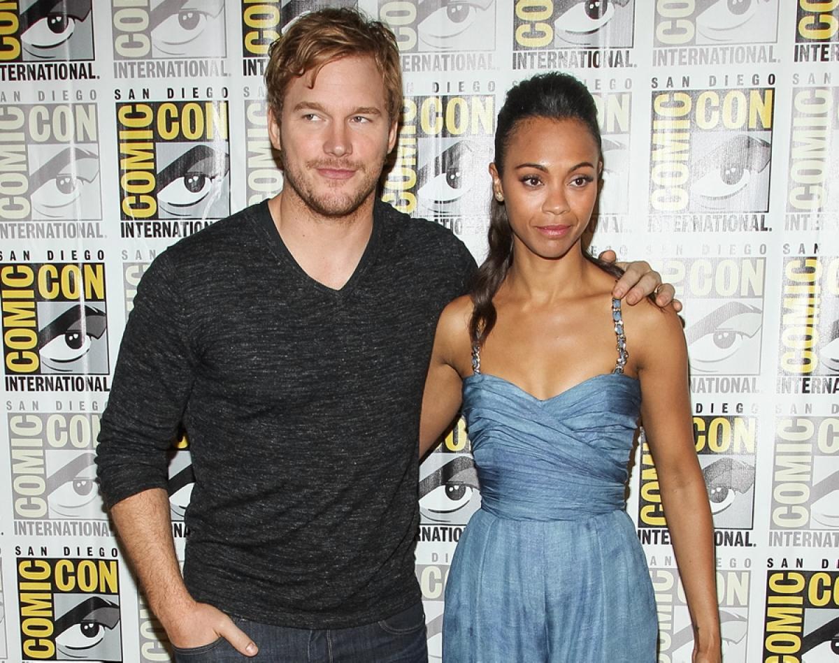 Chris Pratt e Zoe Saldana são destaques da “foto dia de Guardiões da